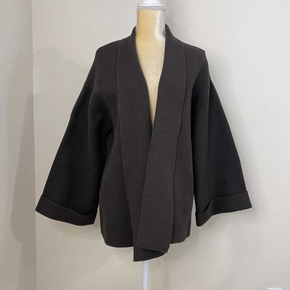 Anthropologie Clara’s Shawl Cardigan One Size Brown - Picture 4 of 12